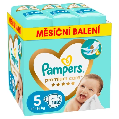 Pampers Premium Care, vel. 5, 148 ks