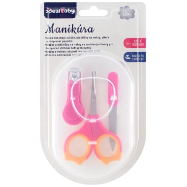 Ideal Baby Manikúra set 0m+ růžová