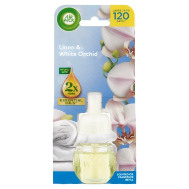 Air Wick Tekutá náplň do elektrického přístroje prádlo a bílá orchidej 19 ml