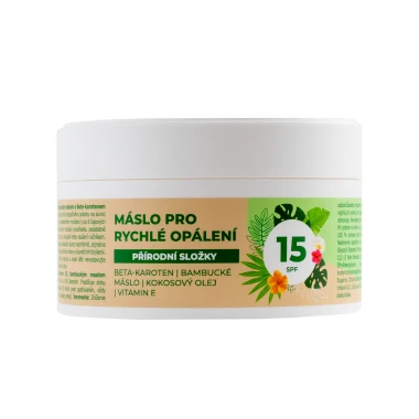 Helios Herb opalovací máslo SPF 15 s přírodními složkami 200 ml