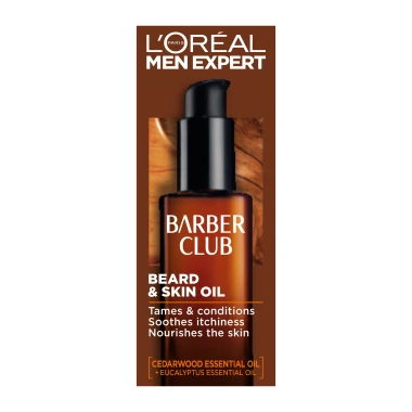 L'Oréal Paris Men Expert Barber Club olej pro plnovous a pleť 30 ml