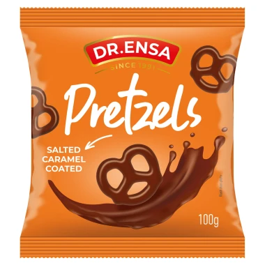 Dr. Ensa slaný preclík v mléčné čokoládě se slaným karamelem 100 g