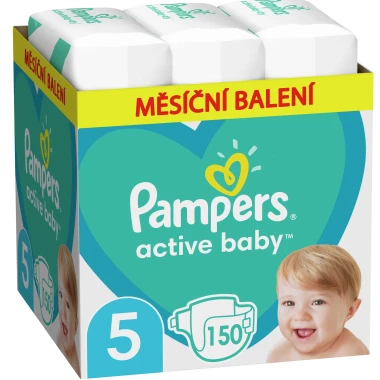 Pampers Active Baby, vel. 5, 150 ks