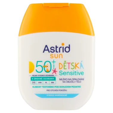 Astrid Sun Sensitive dětské mléko na opalování SPF 50+ 60 ml