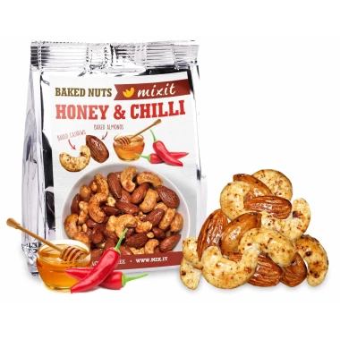 Mixit Oříšky z pece med a chilli do kapsy 60 g