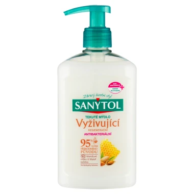 Sanytol Dezinfekční tekuté mýdlo s vyživujicím mandlovým mlékem & mateří kašičkou 250 ml