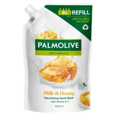 Palmolive Naturals Honey & Milk tekuté mýdlo náhradní náplň 1000 ml