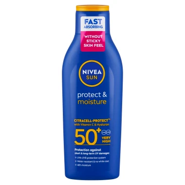 Nivea Sun Protect & Moisture Hydratační mléko na opalování OF 50+ 200 ml