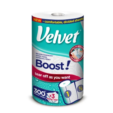 Velvet Boost! kuchyňské utěrky 3vrstvé 40 m