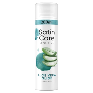 Gillette Satin Care Dámský gel na holení s Aloe vera 200 ml
