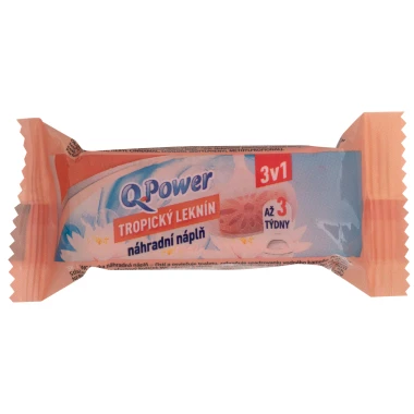 Q-Power WC kostka náhradní náplň Tropický Leknín 3v1 40 g