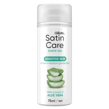 Gillette Satin Care dámský gel na holení Aloe Vera 75 ml