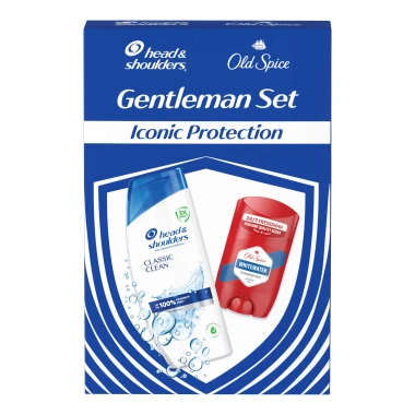 Head & Shoulders Classic Clean šampon a Old Spice Whitewater tuhý deodorant dárková sada