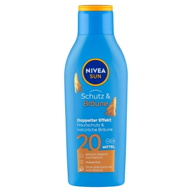 Nivea Sun Protect & Bronze Mléko na opalování podporující zhnědnutí OF 20 200 ml