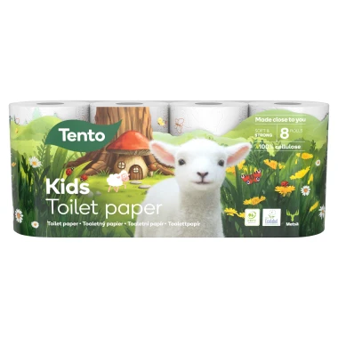 Tento Kids Toaletní papír 3vrstvý 8 rolí