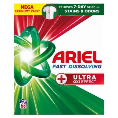 Ariel Prací prášek + Ultra Oxi Effect 68 PD