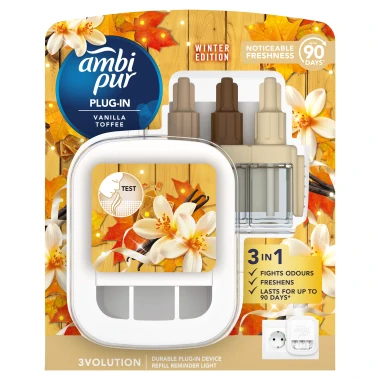 Ambi Pur 3Volution osvěžovač vzduchu s chytrým programováním, startovací sada Vanilla Cookie 20 ml