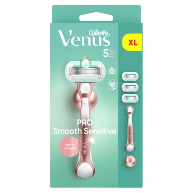 Gillette Venus Pro Smooth Sensitive Dámský Holicí Strojek pro Citlivou Pokožku