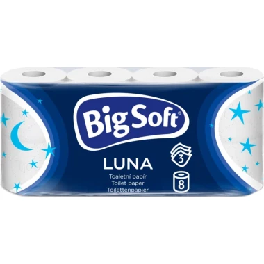 Big Soft Luna toaletní papír 3vrstvý 8 rolí