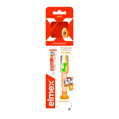 elmex® Kids Cvičný dětský zubní kartáček pro děti ve věku 0-3 let 1 ks