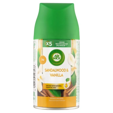 Air Wick Freshmatic Náplň do osvěžovače vzduchu vanilka a santalové dřevo 250ml