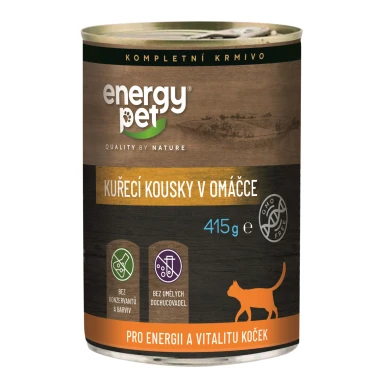 Energy Pet Kuřecí kousky v omáčce 415 g