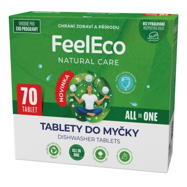 FeelEco Tablety do myčky All in One 70 ks