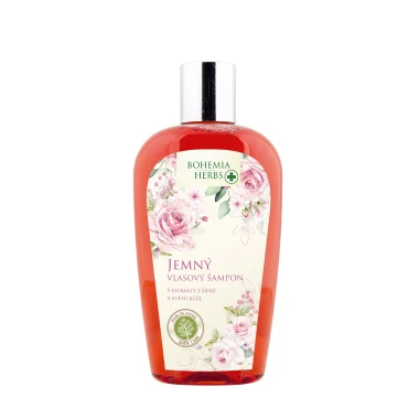 Bohemia Herbs vlasový šampon růže 250 ml