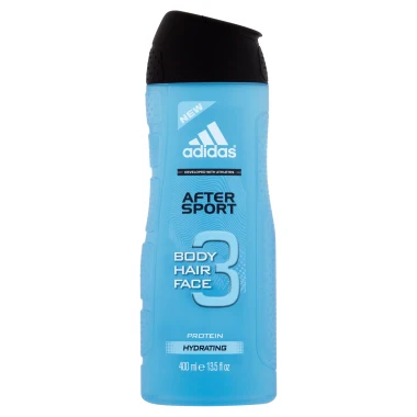 Adidas After Sport sprchový gel na tělo, tvář & vlasy 400ml