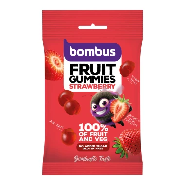 Bombus Fruit Energy ovocné kousky jahoda 35 g