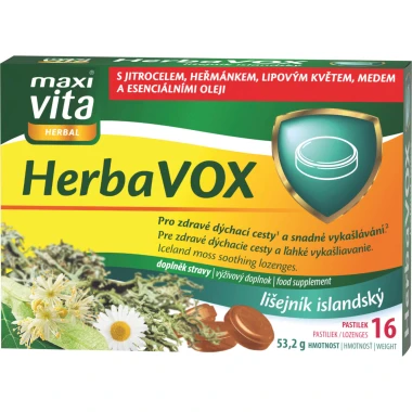 Maxi Vita Herbal HerbaVOX - lišejník islandský 16 ks