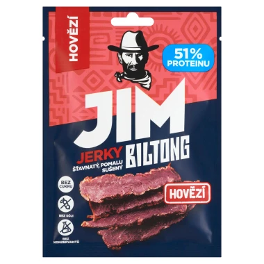 Jim Jerky Biltong sušené hovězí maso 20 g