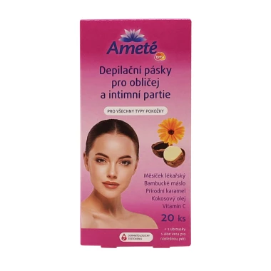 Ameté Depilační pásky pro obličej a intimní partie 20ks
