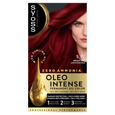 Syoss Oleo Intense Barva na vlasy zářivě červená 5_92