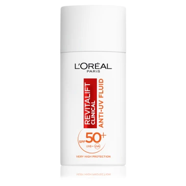 L'Oréal Paris Revitalift Clinical Denní Anti-UV Fluid s velmi vysokou ochranou s SPF50+ a vitaminem C 50 ml