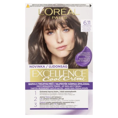 L'Oréal Paris Excellence Cool Creme permanentní barva na vlasy 6 .11 Ultra popelavá tmavá blond