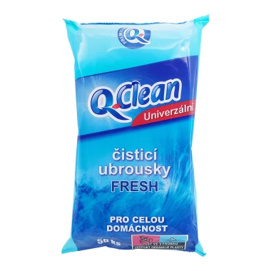 Q-Clean Univerzální vlhčené ubrousky fresh 50 ks