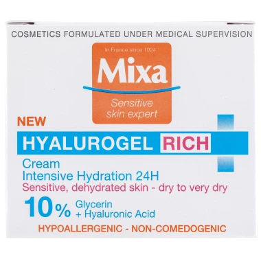 MIXA Hyalurogel Rich intenzivní hydratační péče, 50ml