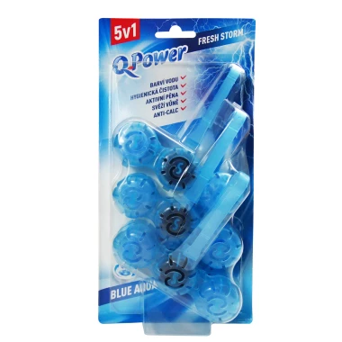 Q-Power Tuhý WC závěs Blue Aqua Fresh Storm 3x 40 g