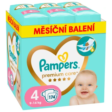 Pampers Premium Care, vel. 4, 174 ks