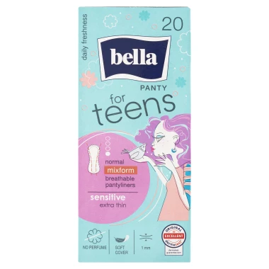 Bella For Teens Panty Sensitive ultratenké slipové vložky 20 ks
