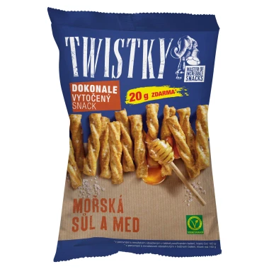 Twistky Mořská sůl a med 180 g