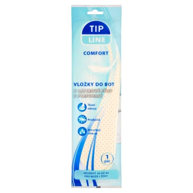 Tip Line Comfort Vložky do bot z latexové pěny s perforací