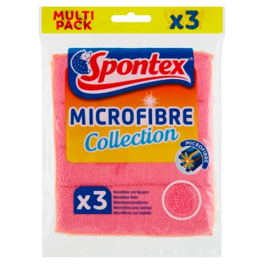 Spontex Microfibre Houbové hadříky s mikrovláknem 3 ks