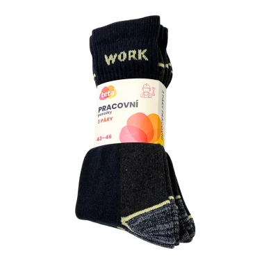 TETA WORK Kotníkové ponožky 43-46, 3 páry