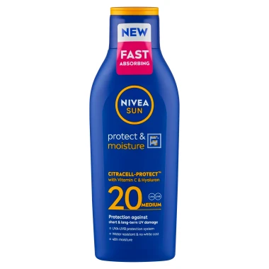 Nivea Sun Protect & Moisture Hydratační mléko na opalování SPF 20 200 ml