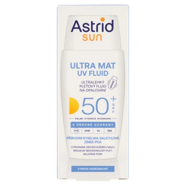 Astrid Sun Ultralehký pleťový fluid na opalování SPF 50+ 40ml
