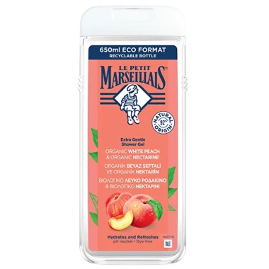 Le Petit Marseillais sprchový gel White Peach 650 ml