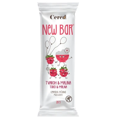 Cerea NEW BAR tvaroh & malina 28g