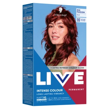 Schwarzkopf Live Intense Colour Permanent barva na vlasy 043 vášnivá červená